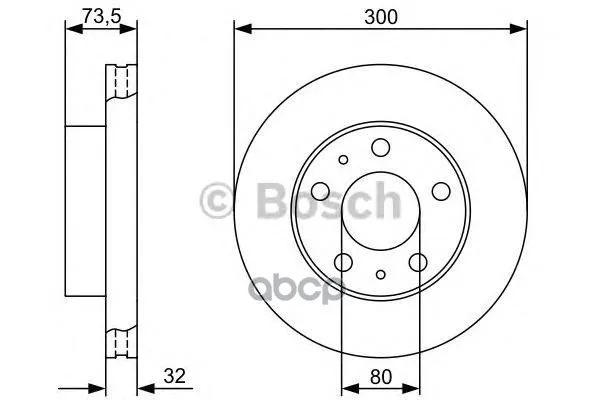 Тормозной Диск Передний 0986479315 Bosch арт. 0986479315