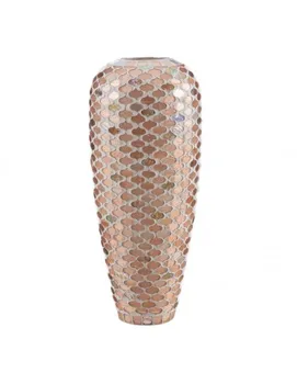 

VASE MOSAIC PINK CRYSTAL DECORATION 17X17X41 CM