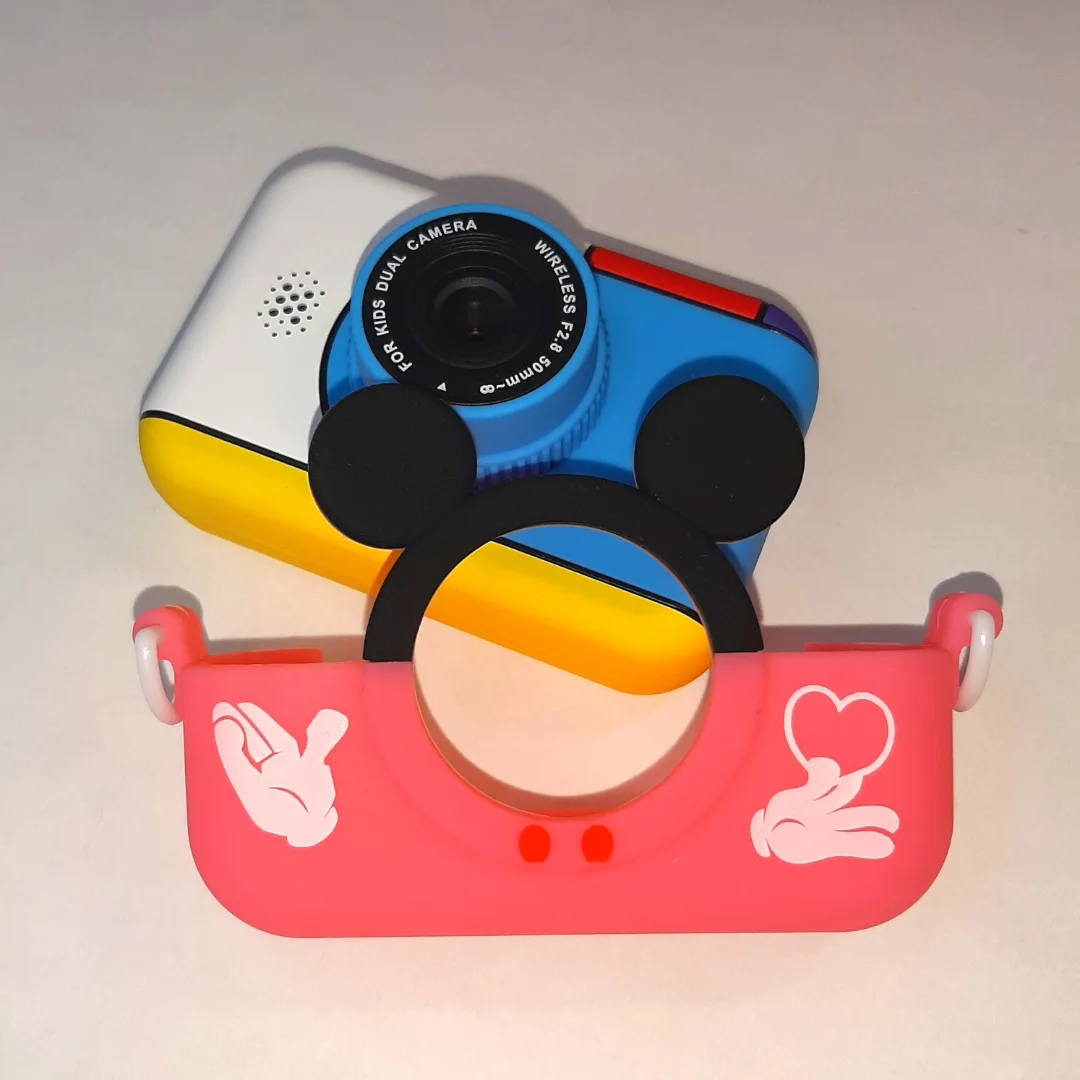 Детский фотоаппарат SmileZoom Микки две камеры IPS экран 2.4 дюйма видео 1080P|Игрушечные