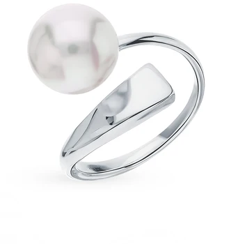 

Silver ring with pearls sunlight sample 925 test