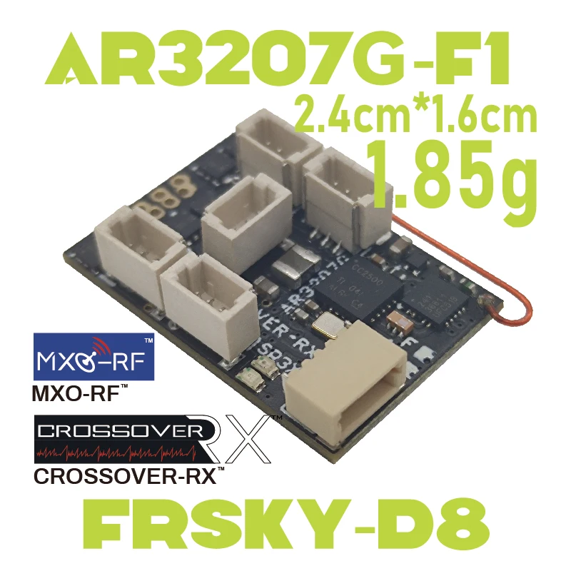 CROSSOVER-RX AR3207G-F1(FRSKY-D8) Встроенный бесщеточный ESC/GYRO/SR3X/7CH MicroRX | Игрушки и хобби