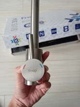 Frap-grifos de acero inoxidable para cocina, mezclador de un solo Mango, de un solo orificio, para fregadero, Y40107