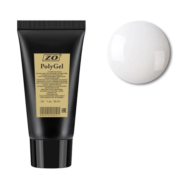 PolyGel ZO белый 30 гр|Гель для ногтей| |