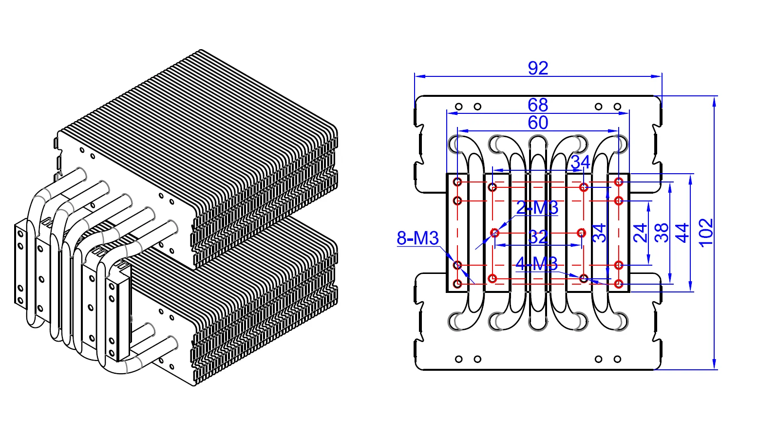 diy led u home excelente cobre aluminio heatpipe 04