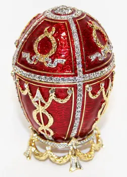 

Copy Faberge hjd0416-1 Easter egg "with an arrow" musical, Red