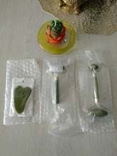 Cara Natural masajeador Guasha Jade rodillo raspador de herramientas de cuidado para la piel Facial de masaje Microniddle limpiador Facial cuidado de la piel