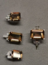 JewelryPalace-Anillo de cóctel ajustable de Plata de Ley 925, sortija de corte esmeralda de 6 quilates, zultanita de imitación Nano, cambio de Color, diasporo abierto