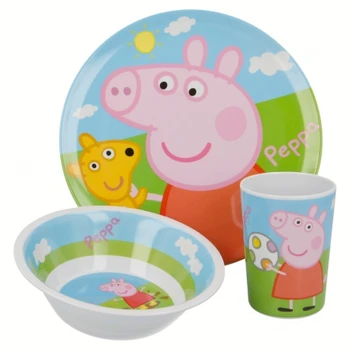 

SET MELAMINE 3 PCS. (DISH, BOWL AND CUP) PEPPA PIG