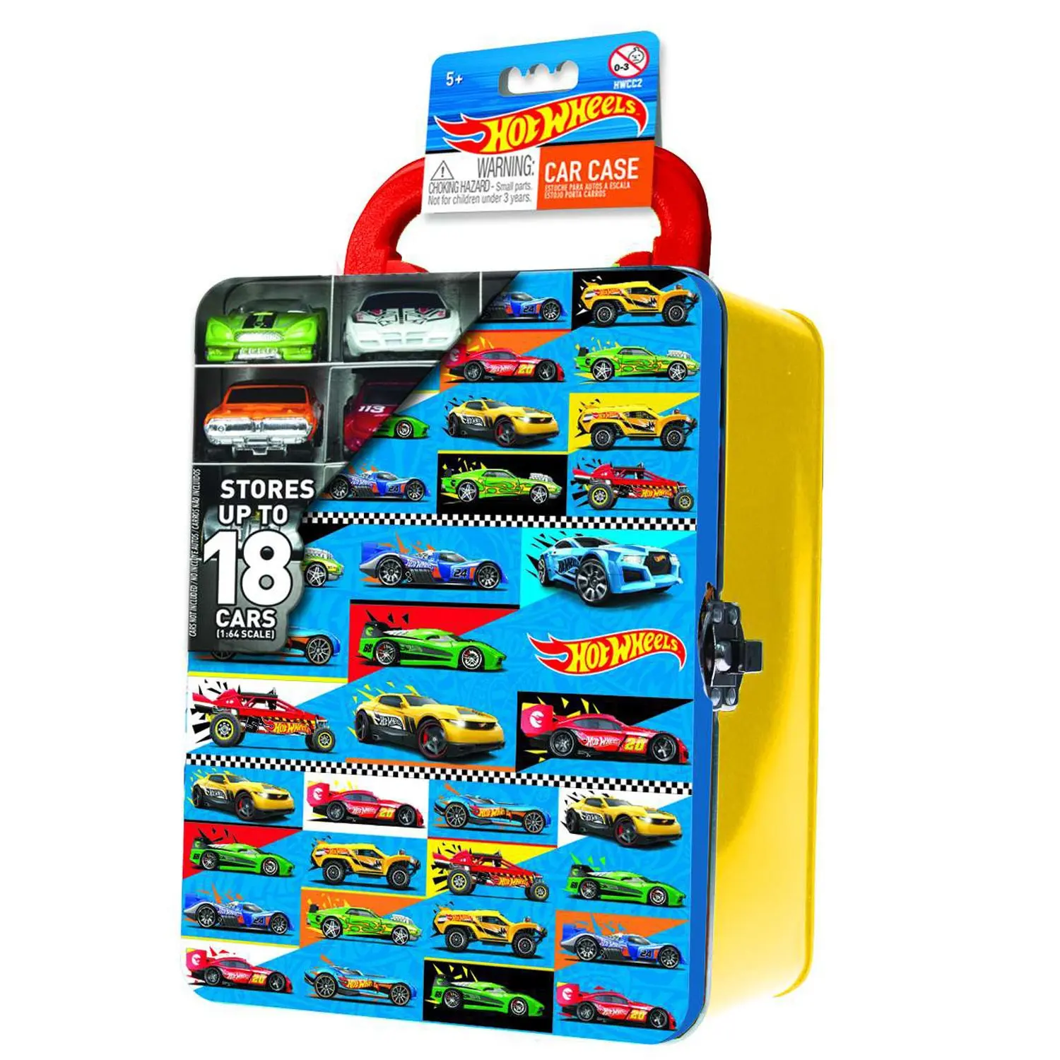 Кейс для хранения машинок Hot Wheels Желтый HWCC2