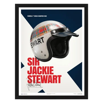

Poster in the frame Sir Jackie stewart-helmet-1969, 32x42 cm