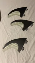FINS Surfboard-Fins Twin-Tri-Fin-A-Set Bilong Fcs Carbon-M Fiberglass Performance-Core