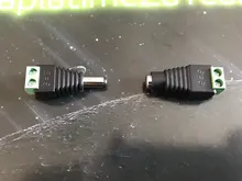 10 cámaras CCTV, 2,5x5,5mm, 5,5x2,5mm, macho, hembra, enchufe de alimentación de cc, conector de adaptador