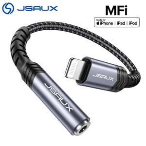 Image 1 - Jsaux MFi Lightning to 3.5mm Jack Aux Cable iPhone Headphone Adapter iPhone adapters for iPhone 11 12 Pro Audio Splitter Cable