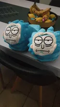 28cm 7 estilo creativo Sr. Meeseeks Morty Smith Sánchez Zapatillas de felpa de invierno zapatos de interior juguete de peluche suave