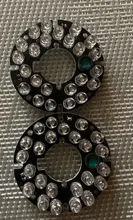 Placa LED IR de 90 grados para cámaras de vigilancia, accesorios de CCTV, luz infrarroja, 24 granos, visión nocturna, diámetro de 44mm