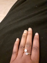 DOTIFI-anillos de acero inoxidable 316L para mujer, de doble circonita sortija de compromiso, joyería de boda