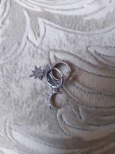 Evitar la alergia de la plata esterlina 925 asimétrica pendientes de Luna estrella de cristal encantos pendientes para las mujeres joyería de eh375