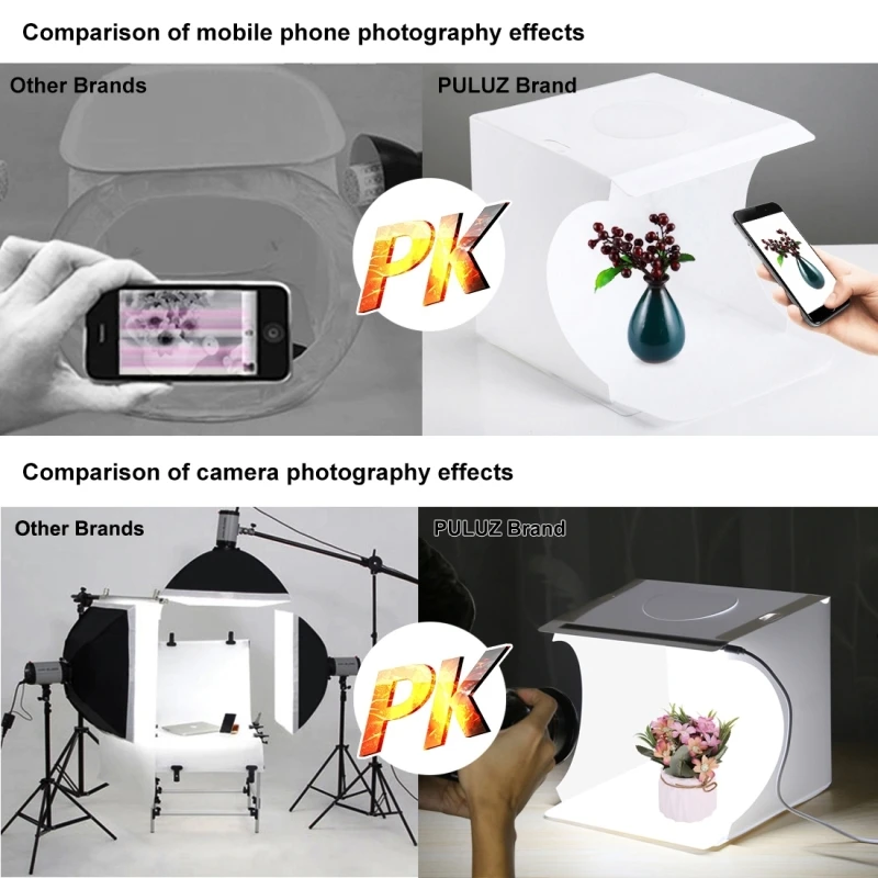 Складной портативный мини Лайтбокс для фотостудии палатка домашней фотосъемки