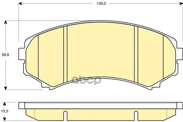 Колодки Тормозные Mitsubishi Pajero Iii Long Wagon 0006 3.5/2.5td Передние Girling 6132469 Girling арт. 6132469