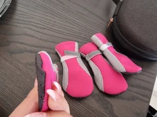 Zapatos de malla reflectante para perro y gato, medias de cachorro transpirables, Botas de lluvia antideslizantes para mascotas, protección de pata de osito cachorro para perro pequeño