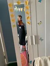 Luck A-Falda vaquera larga Retro Para niña y mujer, falda larga de cintura alta con botones y bolsillos, Vaqueros rectos de talla grande