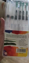 Pincel de acuarela autohumectante de nailon suave, 6 uds., pincel de agua para caligrafía, Gouache acrílico, suministros de arte de pintura
