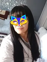 GEMMA Cosplay largo negro recto pelucas sintéticas con flequillo para las mujeres de África americano Lolita de diario fiesta resistente al calor de fibra