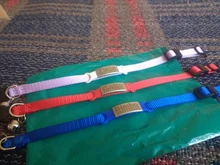 Collar personalizado con identificación de gato, Collar de seguridad para perros pequeños, con grabado de nailon, ajustable, para cachorros y gatitos