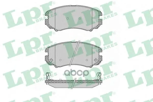 Колодки Тормозные Hyundai Tucson/Kia Sportage 04- Передние Lpr 05p1369 Lpr арт. 05P1369