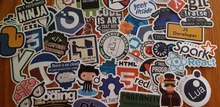 Programador de Internet, pegatina de Java Geek, Linux Docker, lenguaje de programación de Bitcoin Html para teléfono móvil, pegatinas para computadora portátil, 50 Uds.