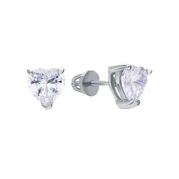 

Silver earrings with cubic zirconia sunlight sample 925