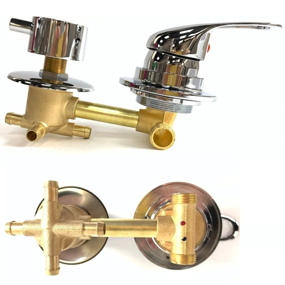 Смеситель для душевой кабины 100 мм на 4 режима под хомут. Кран для душ ...