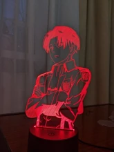 Table-Lamp Light Cool Ackerman-Figure Night-Light Titan Attack Acrylic Home-Room-Decor