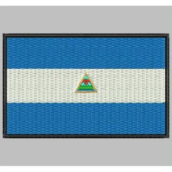 

Bandera NICARAGUA para mascarilla parche bordado Iron patch toppa ricamata gestickter patch patch brode