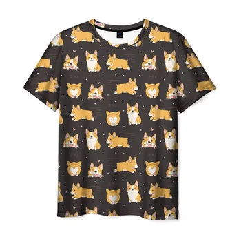 

Men's T-shirt 3D Corgi
