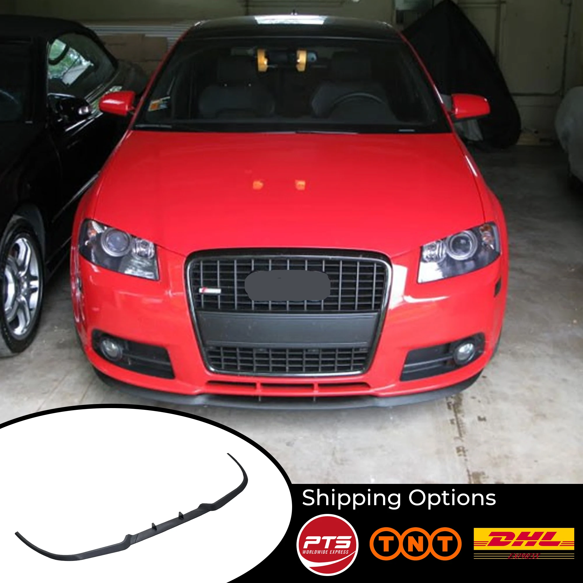 3 pcs Front Spoiler Bumper Lip Body Kit for AUDI A3 A4 S3 S4 8p 8L CUPRA R
