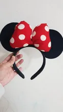 ZAFILLE-cintas para el pelo de orejas de Minnie para niña, cinta para el pelo para sesión de fotos, sombreros de fiesta de cumpleaños, accesorios para el cabello para niña