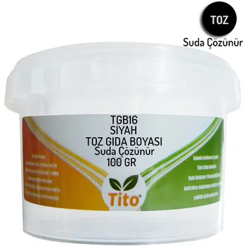 

Black Food Renklendiricisi Powder Water Soluble 100 g