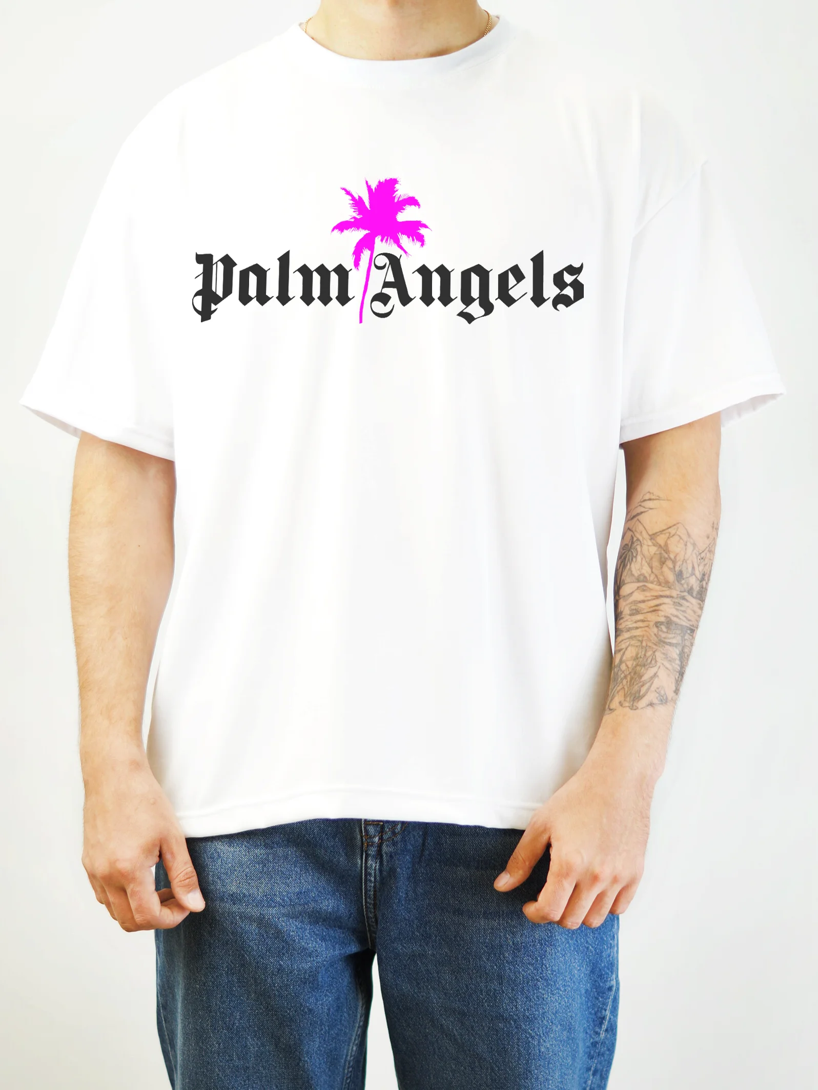 Palm Angels レコードデザイン Tシャツ Photo by Twitter of #菅田将暉 Shirt: @palmangels 【Palm