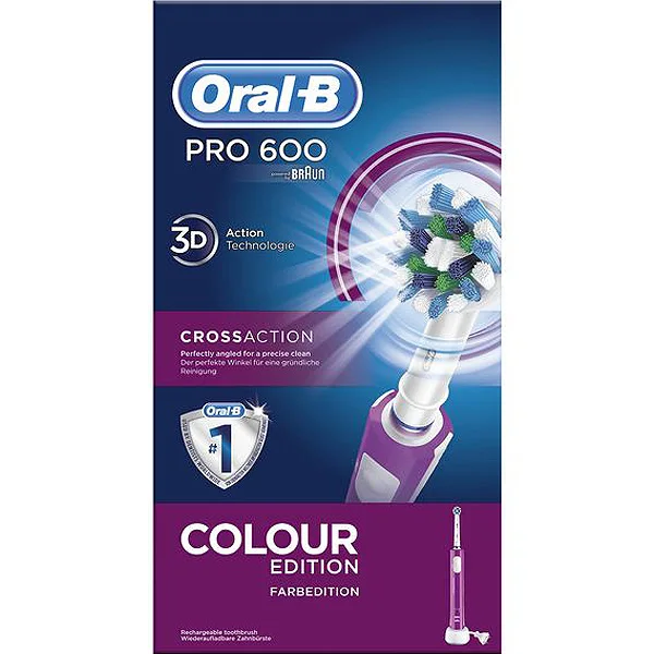 Электрическая зубная щетка Oral B 600 Pro фиолетовый|Зубная паста| |