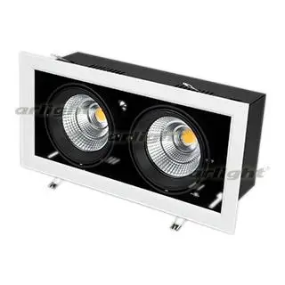 028862 Светильник CL-KARDAN-S375x190-2x25W White6000(WH-BK, 30 deg) ARLIGHT