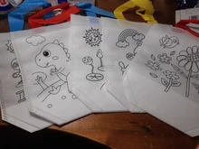 6Pcs Antistress Puzzles Educational Toy for Children DIY Eco-friendly Graffiti Bag Kindergarten