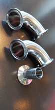 Elbow Pipe-Fitting Tri Clamp Stainless-Steel Sanitary 90-Degree 19mm-102mm-Pipe Feerule