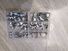 Envío Gratis 80 unids/set 7-18mm primavera Clip manguera abrazadera de tubo flexible tubo de agua de tubo de aire de coche herramientas