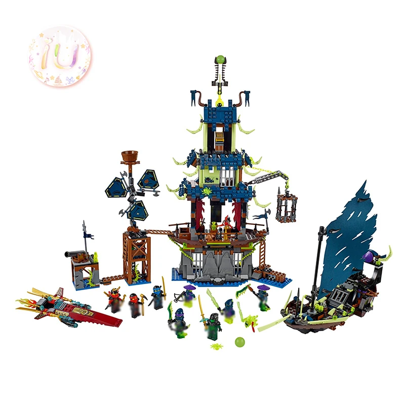 

Ninja Series 70732 City Of Stiix Ghost Base Battle Model Building Block Brick Set Toys For Children Birthday Gifts 1069pcs 10401