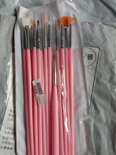 ROSALIND Uña de los cepillos conjunto para herramienta DIY de manicura de 3D Gel acrílico cepillos de pluma de Arte de uñas cepillo para Diseño de uñas