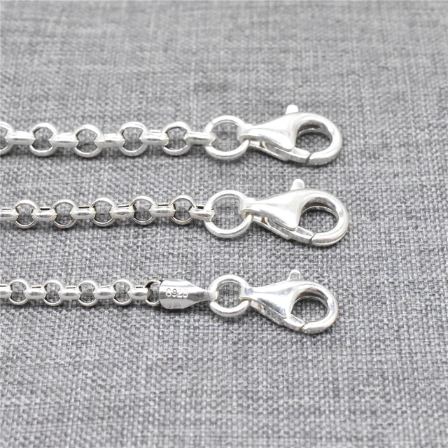 925 Sterling Silver Bulk Unfinished Cable Chain for Necklace