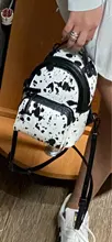 Travel Backpack School-Bag Crossbody Multifunction Women Pu for Girls Snake-Pattern New