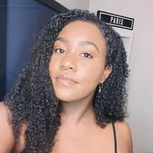 Curly Human Hair Microlinks-Extensions Afro Kinky Brazilian Natural Women I-Tip 3C 3B