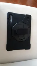 For Samsung Tab S7 Plus Heavy Duty Rugged Shockproof Case 360 Rotating Kickstand Cover